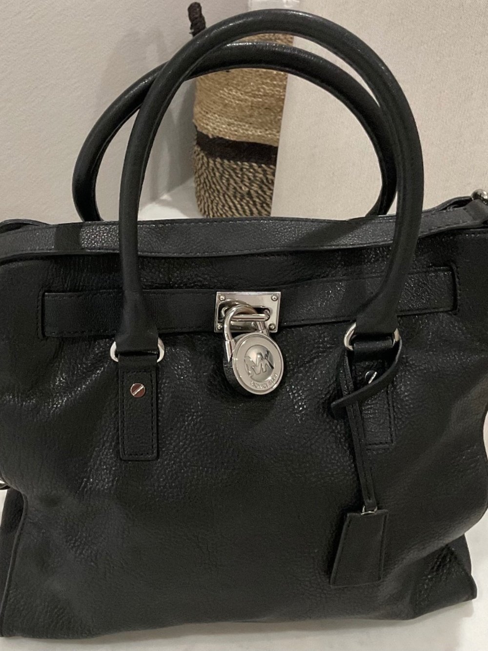Michael Kors Hamilton Large Satchel/Tote black